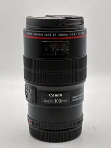 CANON EF 100mm 1:2.8L IS USM LENS - E F MACRO 100 mm f/2.8 L - GOOD