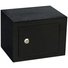 Safe Box Small Safe Money Cash Safe Keys Gun Safe 6.7"D x 9.05"W x 6.7"H 0.24...