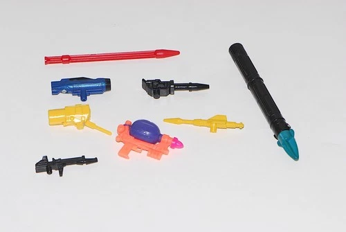 Vintage Action Figure Pats Lot Transformers Various Guns Accessories