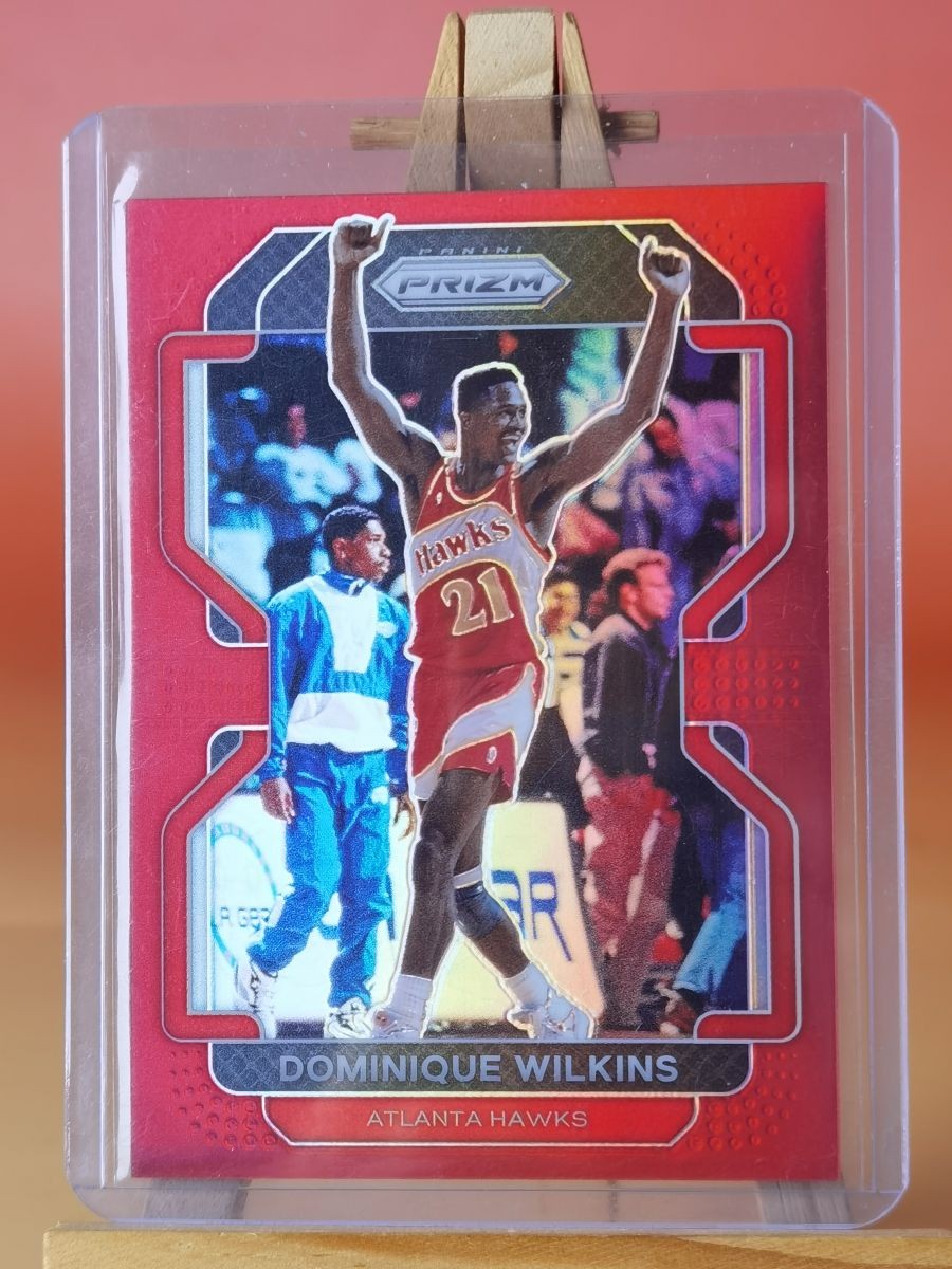2021-22 Panini Prizm Basketball Red Dominique Wilkins /299 #252 Atlanta  Hawks
