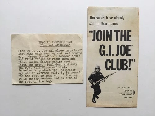 1964 GI JOE TM Vintage HASBRO — TM-TM / 3TM Boxed Set Paperwork