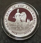 1974 The Nation of Chickasaw Indian Tribe Proof Silver Round (US-919)