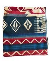Alpaca Blanket - Cozy Colorful Native Pattern Throw - Made in Ecuador - 20269