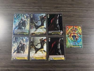 7 Cards Thor Marvel Lot Weiss Schwarz N & IFP All Thor Related Cards