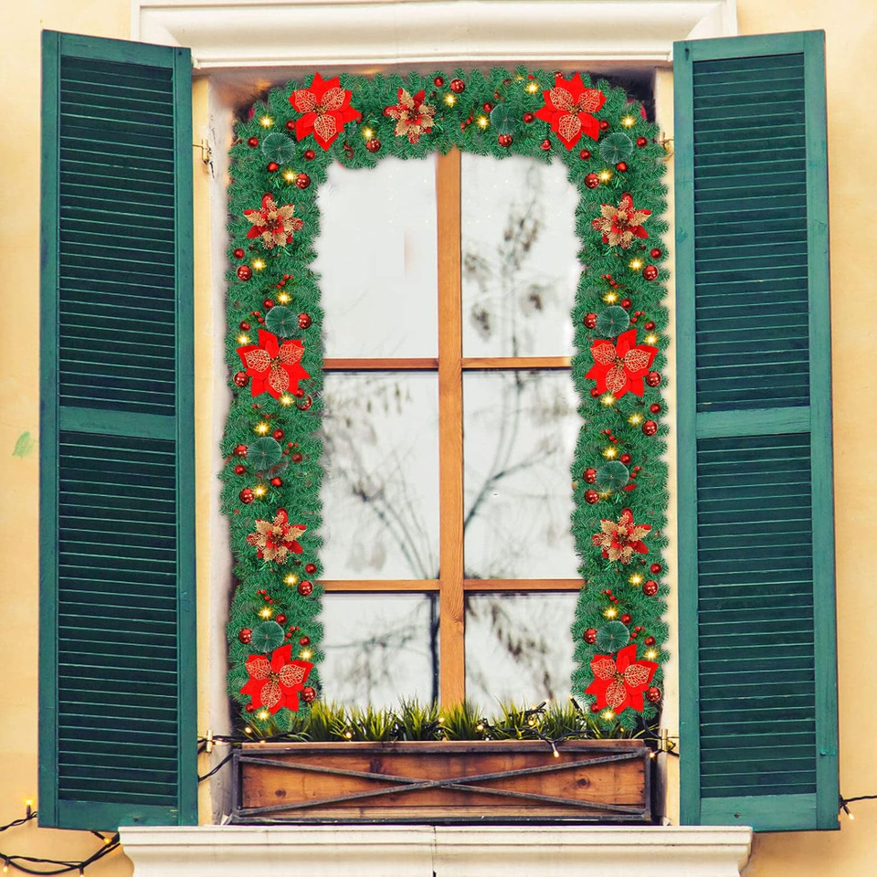 Marco Paul Ghirlanda Natalizia Decorata Con Pigne E Ponti Dorati – 30 Cm – Per Porta O Interno – Eleganza Invernale - 5