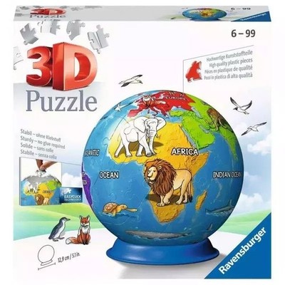 Puzzle 3D 72 elementy. Globus - Ravensburger