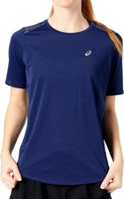 Image of Asics Road Womens Running Top Blue Short Sleeve Lightweight Breathable T-Shirt