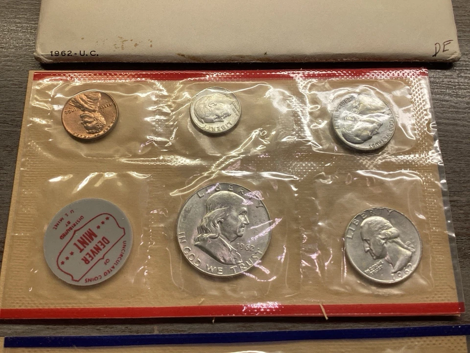 1963 PD US Mint Uncirculated MintSet Complete with Original Packaging 09112552er - Image 4 of 4