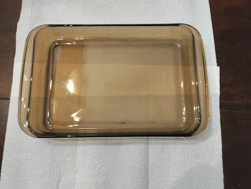 PYREX Amber Glass #232 8”x12” Baking Pan Vintage