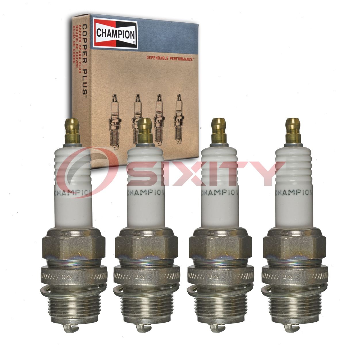 4 pc Champion Industrial Spark Plugs for 1917-1919 Willys Knight 88-4 jx