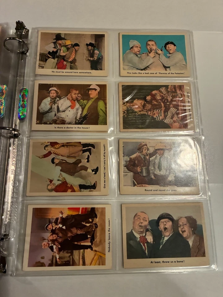 The 3 Stooges 1959 Fleer Trading Card Complete Set 96 Cards + PSA Graded Cards - Image 3 of 4