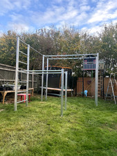 Outdoor Calisthenics Station with Pull-Up, Dip & Monkey Bars | Heavy Duty Multi-