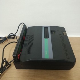 Junk Sharp Twin Famicom AN-505-BK Black Home Console + AC Adapter + Games Japan