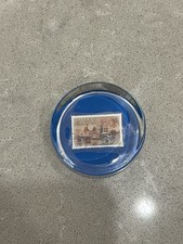 Falkland Islands Stamp Inside Paperweight