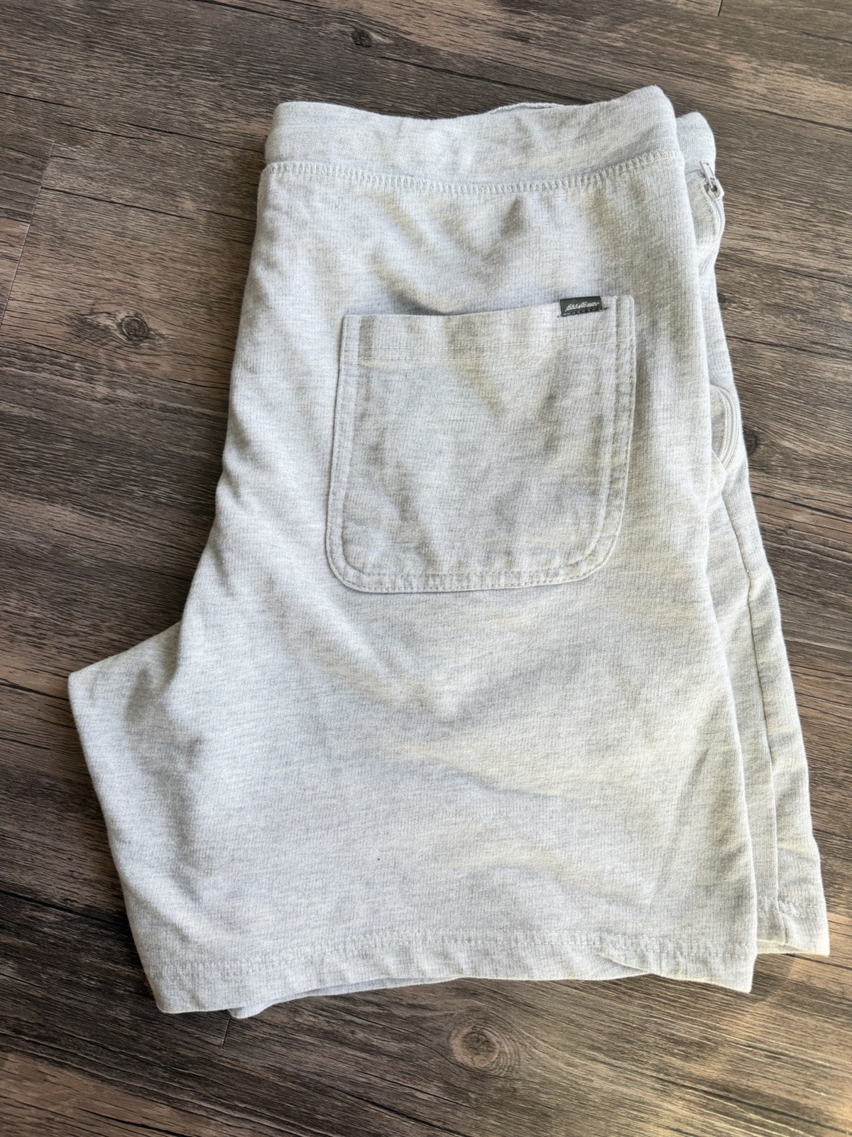 Eddie Bauer Shorts Men L Gray 7” Inseam Drawstring Athletic Lounge Casual Loose thumbnail 13