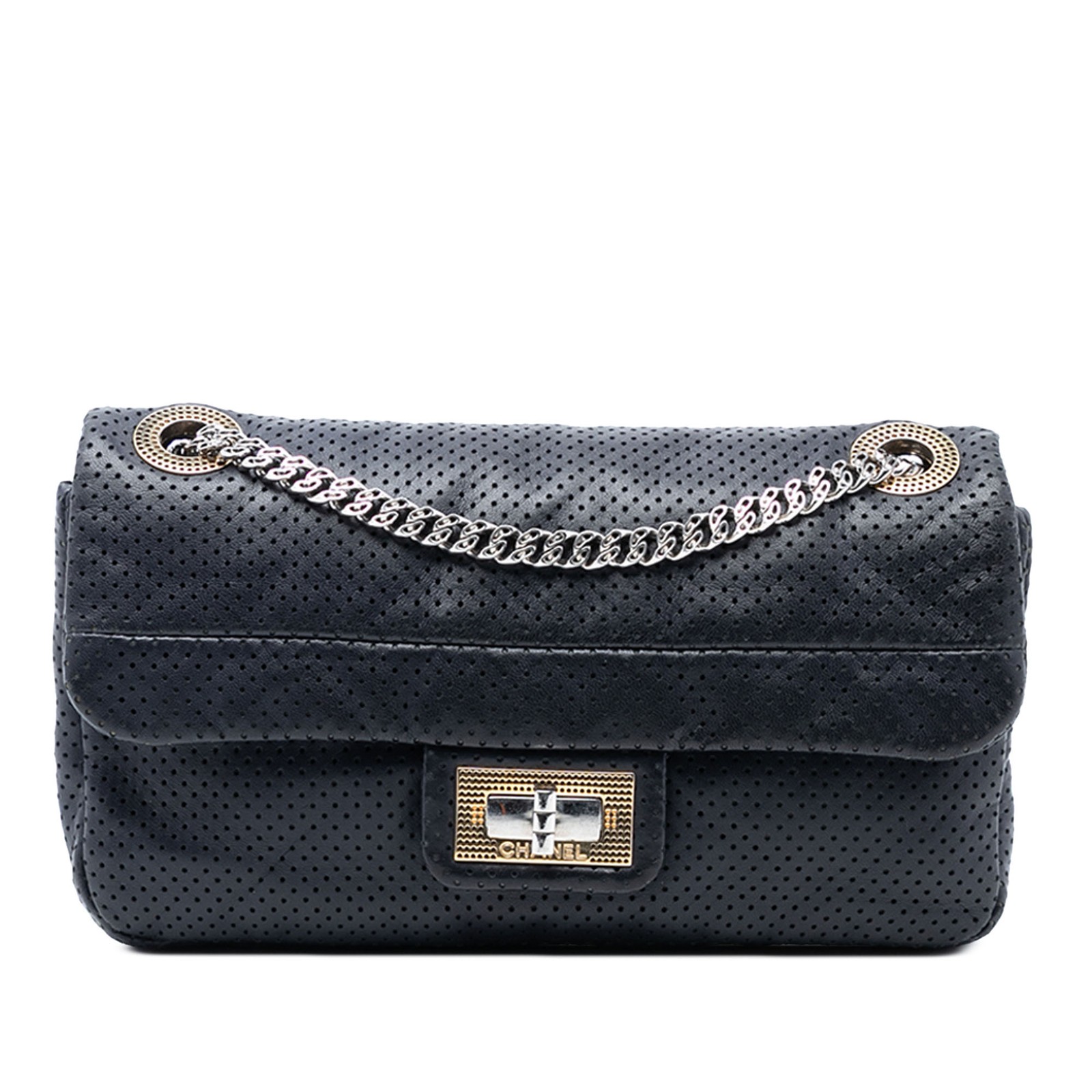 Authenticated Chanel Small Reissue Perforated Cal… - image 1