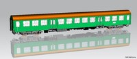 Piko 28003, HalberstäDter Mitteleinstiegswagen 2. Kl., Dr, Neu & Ovp, H0