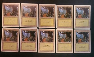 10x Forest Path 3ED Third Revised Edition Mixed Condition Magic The Gathering 