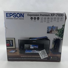 New Epson Expression Premium Wireless All-In-One Printer Black XP-7100
