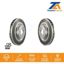 Front Coated Brake Rotor Pair For Land Rover Discovery Sport Range Evoque Jaguar