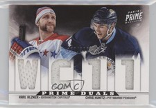 2012-13 Panini Prime Prime Duals /200 Karl Alzner Chris Kunitz #40 0b2