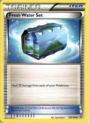 Fresh Water Set 129/160 Uncommon Primal Clash Pokemon Moderately Played