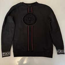 GLORIOUS GANGSTA MEN’S BLACK JUMPER PULLOVER SIZE MEDIUM M SLIGHT MARKS SEE PICS