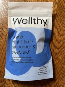 Wellthy Sleep Night Time Fat Burner & Sleep Aid 60 capsules NIP 30 day supply 🔥