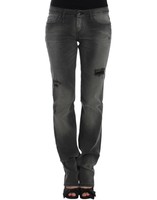Costume National Graue Gerade Geschnittene Damenjeans