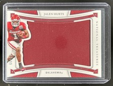 2023 Panini National Treasures Collegiate Jalen Hurts Silhouettes Jersey #/99