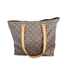 Louis Vuitton Cabas Alto Brown Monogram Tote France M51155 Authentic