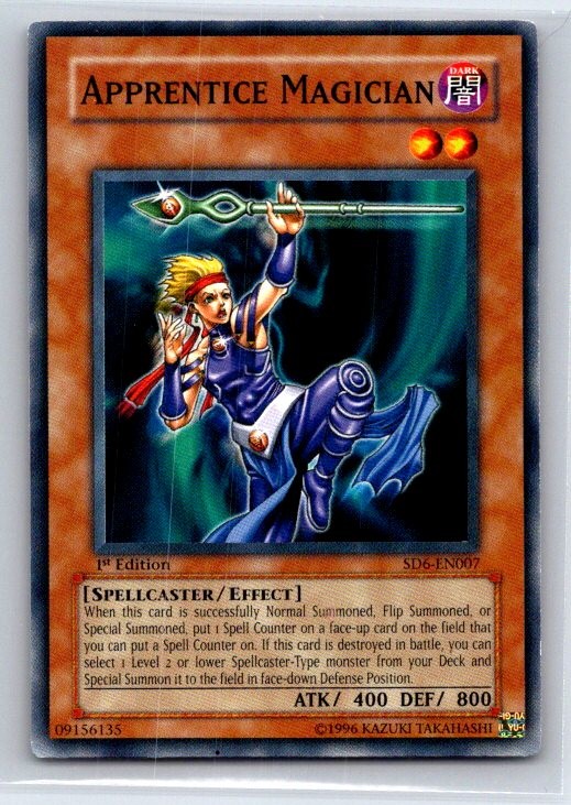 Apprentice Magician SD6-EN007 Structure Deck: Spellcaster's Judgment Yu-Gi-Oh LP
