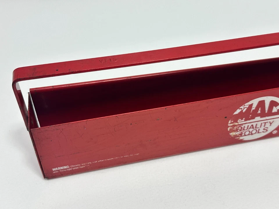 Organizador de bandeja soquete de metal MAC Tools USA 13,5" de largura vermelho com alça, VT15 - Imagem 2 de 4