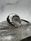VTG 925 Sterling Silver Electroform Modernist Round Dome Ring Size 7