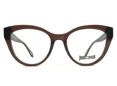 Just Cavalli Eyeglasses Frames VJC001 COL.0AAK Brown Cheetah Print 51-18-140