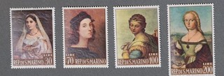 Mayfairstamps San Marino Raphael Portrait Paintings Four Stamp Set ccb_33887