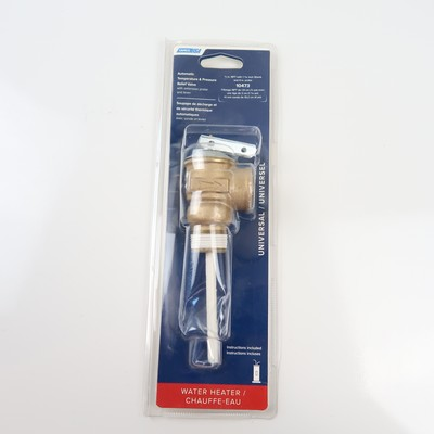 #ad Camco 10473 Water Heater Temperature Pressure Relief Valve 3 4quot; NPT 4quot; Probe USA $19.19