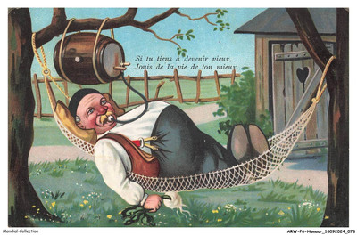 ARWP6-0380-HUMOR - If you want to get old, enjoy life your best