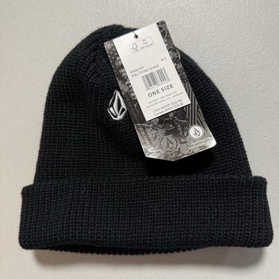 Volcom Full Stone Beanie - Black - One Size New With Tags