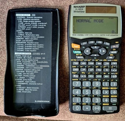 Sharp EL-W516 WriteView Scientific Calculator w/Cover Tested