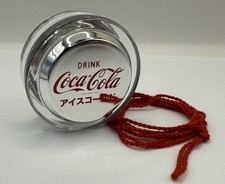Genuine Coca-Cola Yo-Yo - Silver Collection ‘Ice Cold’ + Stand.