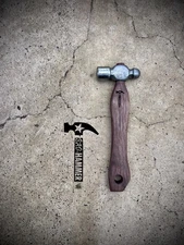 Bad-Hammer 14oz Ball & Peen Finishing Hammer, Custom Walnut 10in Handle