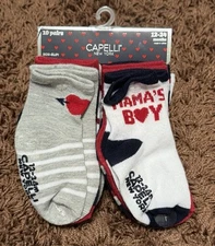 NWOT 10 Pairs of Capelli New York Non-Sip Socks - Size: 12-24 Months