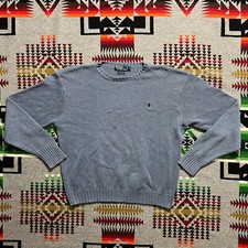 Vintage Polo Ralph Lauren Sweater Men  s XL Blue Crewneck Knit Long Sleeve D9