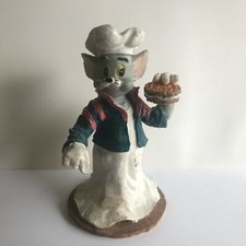 ANCIENNE FIGURINE TOM ET JERRY EN PLATRE OU RESINE * CHEF CUISINIER TOM