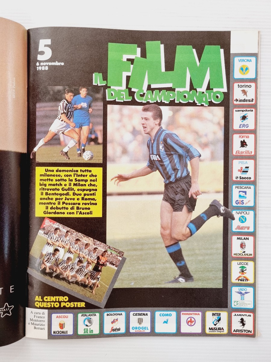 GUERIN SPORTIVO IL FILM DEL CAMPIONATO 1987-88 PESCARA-MILAN, PISA-JUVENTUS | UK
