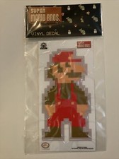 Super Mario Bros. 8-Bit Mario Vinyl Decal 5.25" Culturefly Nintendo Licensed