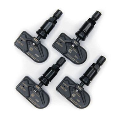 New 433mhz TPMS Set Black Stems Fits 2024 Ford F350 F-350 Super Duty FX4