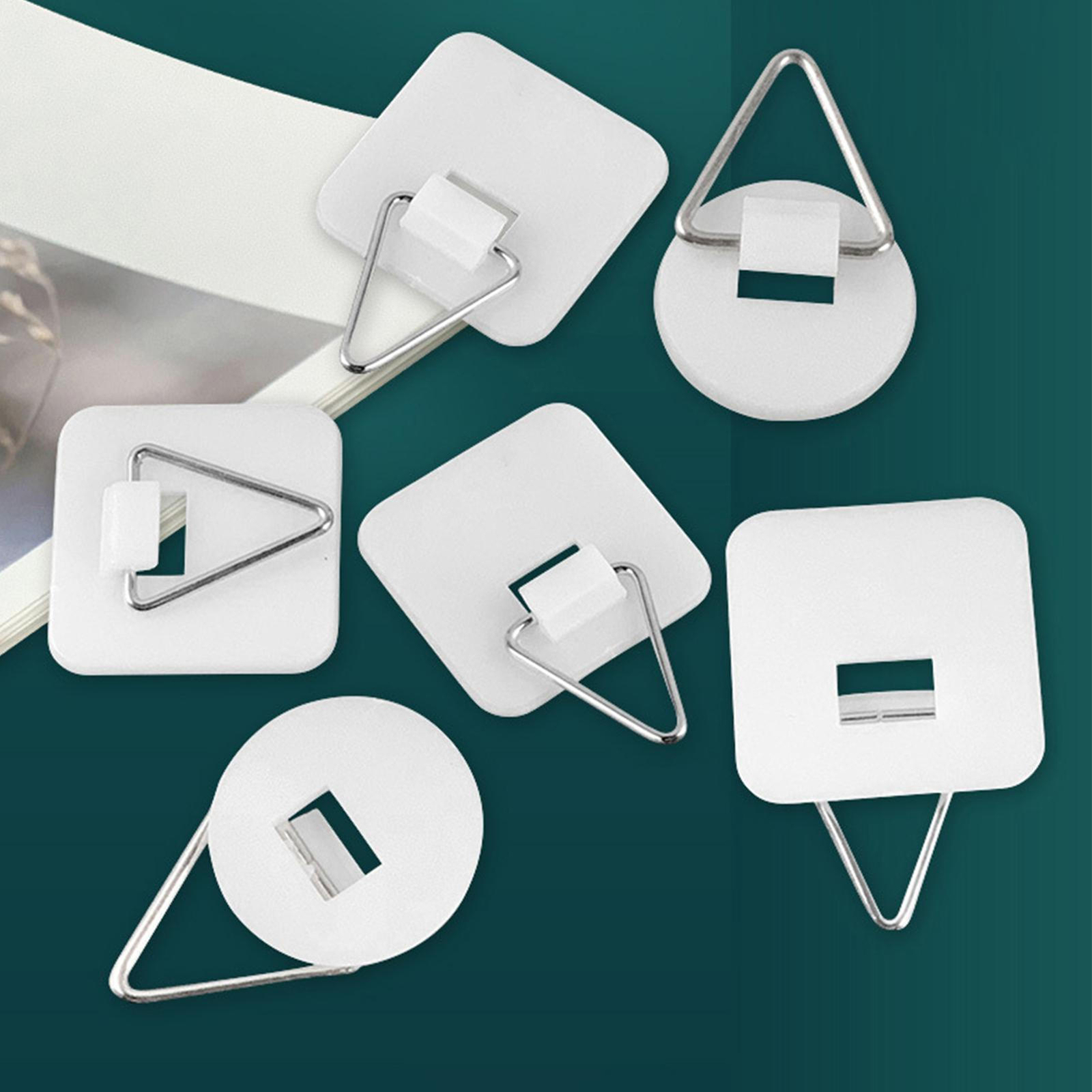 50*Adhesive Plate Hangers For The Wall Disc Hanger Invisible Picture Holder Set