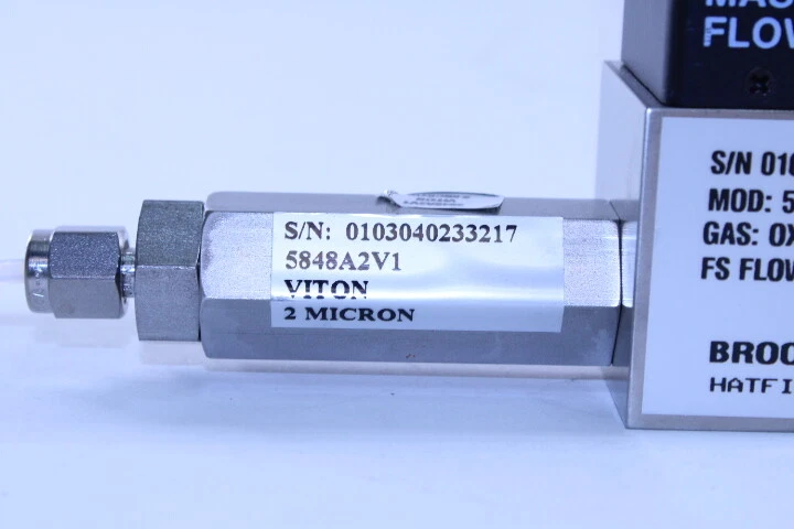 BROOKS Mass Flow Controller 5850S / BC1CA1EB3AA1B1 500 SCCM Oxygen - Image 3 of 3